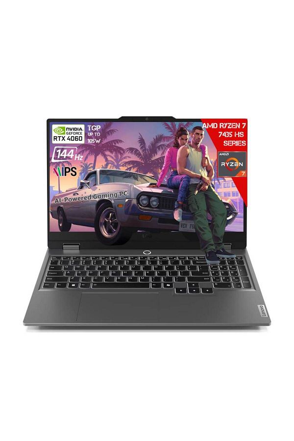 LENOVO LOQ Ryzen 7-7435HS 8GB DDR5 512GB SSD RTX4060 8GDDR6 15.6 IPS 144Hz  83JC000UTR