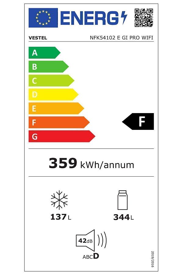 VESTEL Nfk54102 E Gı Pro Wıfı 481 Lt No-frost Buzdolabı - Görsel 7