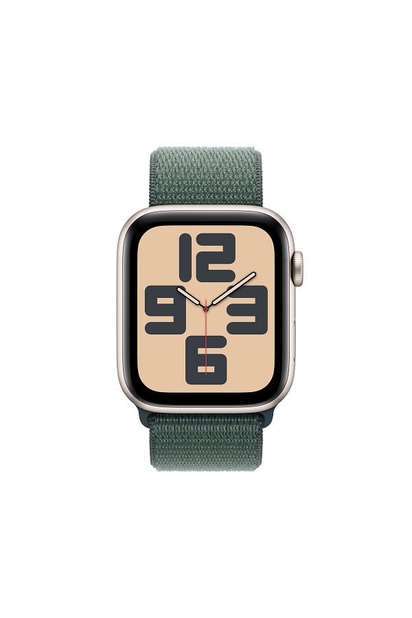 Apple Watch SE GPS 40mm Starlight Aluminium Case with Lake Green Sport Loop - Görsel 2