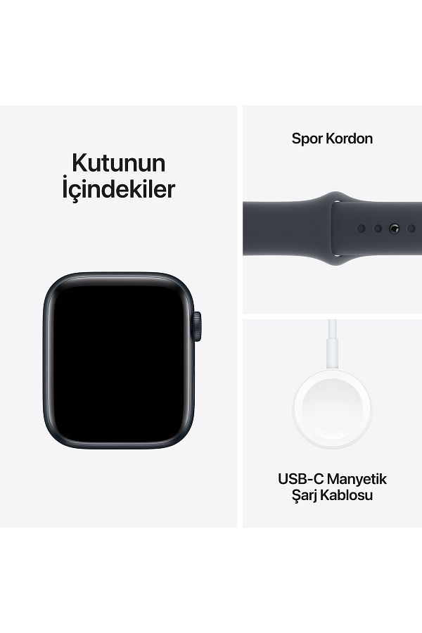 Apple Watch SE GPS 40mm Midnight Aluminium Case with Midnight Sport Band - M/L - Görsel 7