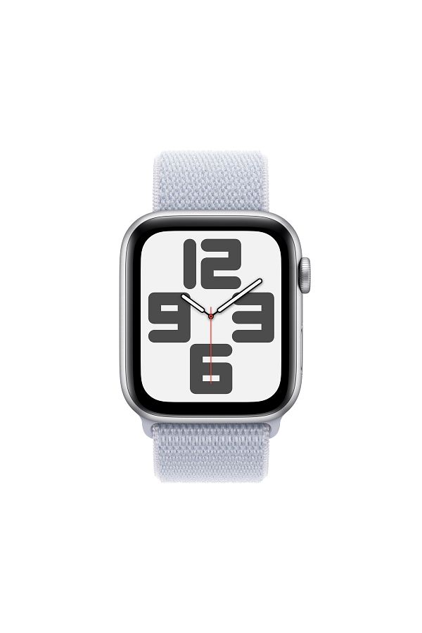 Apple Watch SE GPS + Cellular 44mm Silver Aluminium Case with Blue Cloud Sport Loop - Görsel 2