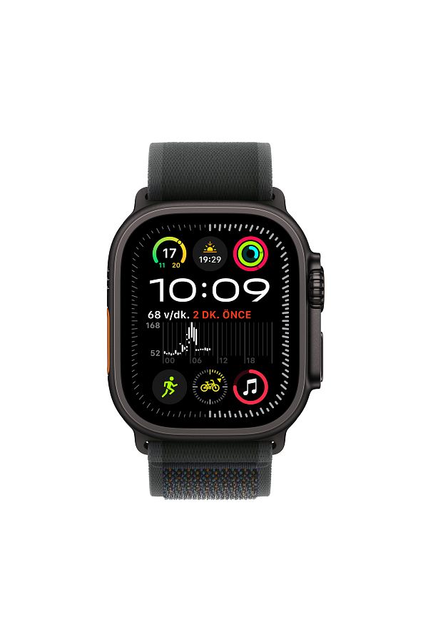 Apple Watch Ultra 2 GPS + Cellular 49mm Black Titanium Case with Black Trail Loop - S/M - Görsel 2