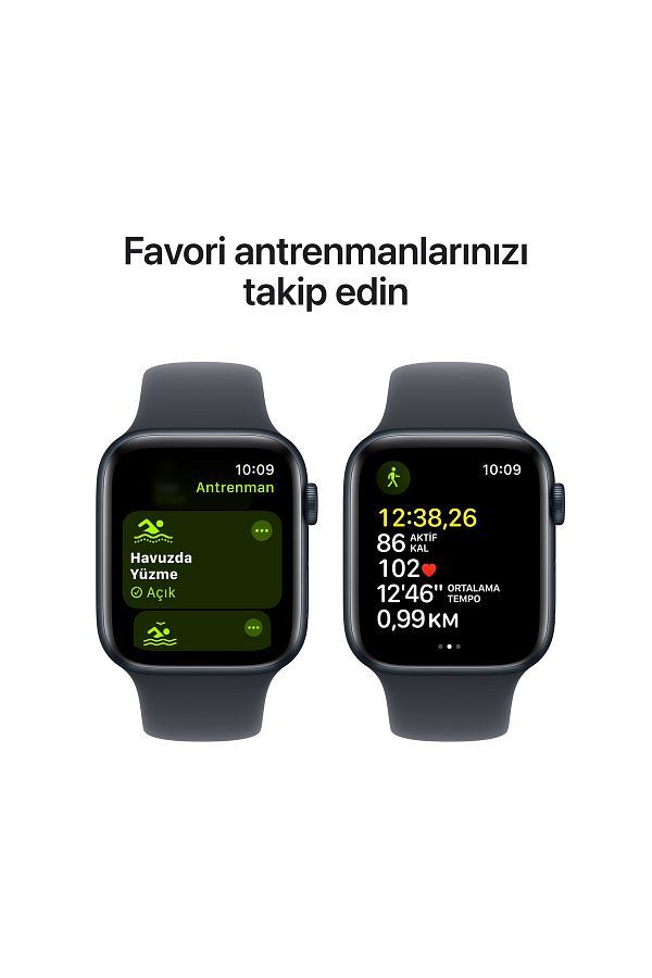 Apple Watch SE GPS 40mm Midnight Aluminium Case with Midnight Sport Band - M/L - Görsel 6