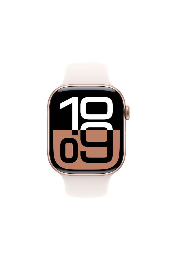 Apple Watch Series 10 GPS 42mm Rose Gold Aluminium Case with Light Blush Sport Band - M/L - Görsel 2