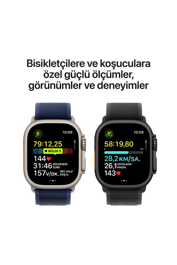 Apple Watch Ultra 2 GPS + Cellular 49mm Natural Titanium Case with Tan Alpine Loop - Large - Görsel 4