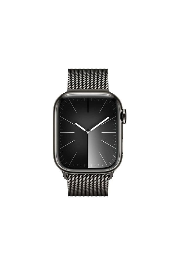 Apple Watch Series 9 GPS + Cellular MRJA3TU/A  41 mm Grafit Paslanmaz Çelik Kasa ve Grafit Milano Loop - Görsel 2