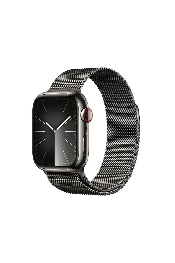 Apple Watch Series 9 GPS + Cellular MRJA3TU/A  41 mm Grafit Paslanmaz Çelik Kasa ve Grafit Milano Loop