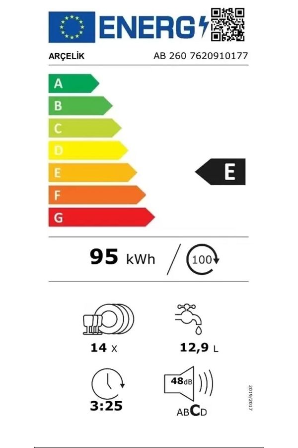 Arçelik Ab 260 Tam Ankastre 6 Programlı Bulaşık Makinesi Ab 260 - Görsel 7