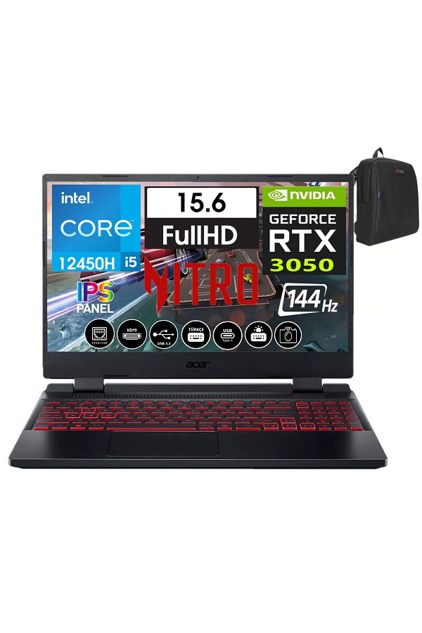 ACER Nitro 5 AN515-58 i5 12450H 32GB 4tb SSD 4GB/RTX3050 WIN11PRO 15.6" 144HZ Fhd NNHQFJEY00B48+ZETTACNT
