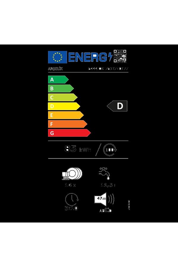 Arçelik 6444 Ok 4 Programlı Bulaşık Makinesi - Görsel 5