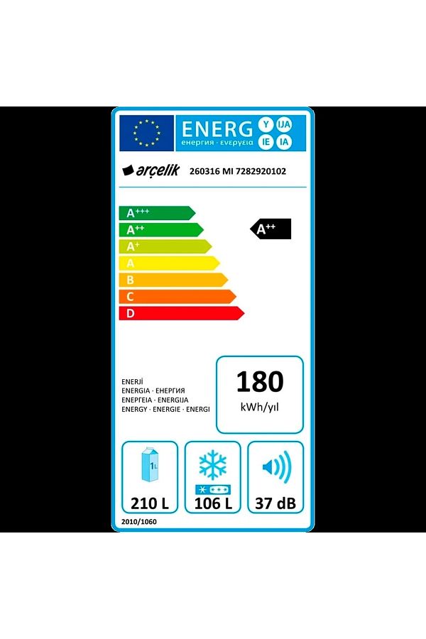 Arçelik 260316 Mı No Frost Buzdolabı - Görsel 4
