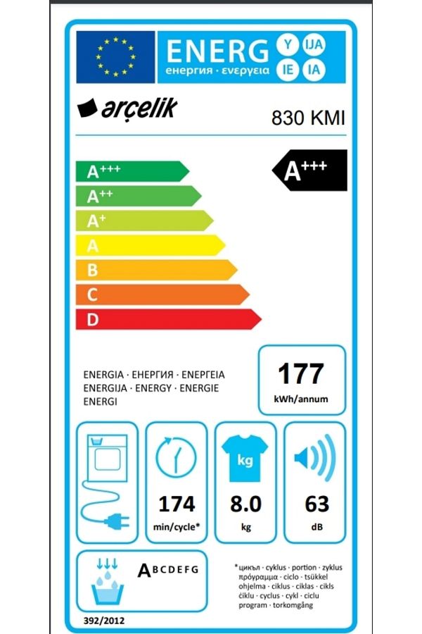 Arçelik 830 Kmı 8 Kg A Kurutma Makinesi - Görsel 6