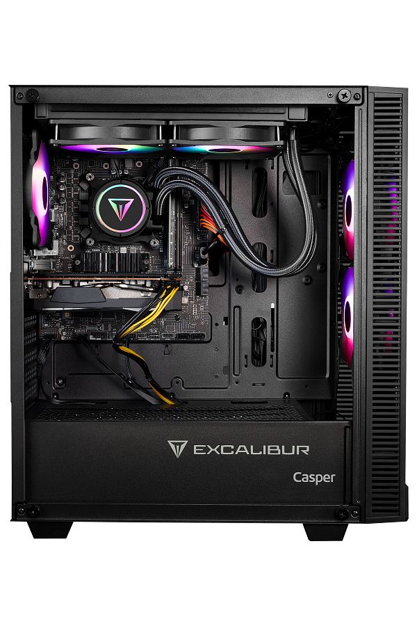 CASPER Excalibur E65H.144F-DFD0X-0RD INTEL i5-14400F 32GB RAM 1TB NVMe SSD RTX4060TI DOS GAMING SIVI S - Görsel 3