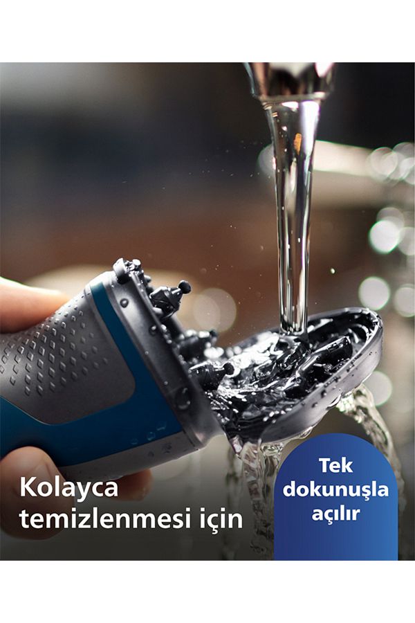 Philips 1000 Serisi  Tıraş Makinesi-Sıfır Tıraş,Su Geçirmez,Esnek Başlık S1134/00 - Görsel 5