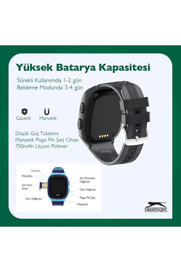 Slazenger Akıllı Çocuk Saati 4g Sim Kart Destekli Görüntülü Görüşme Özelliği - Görsel 8