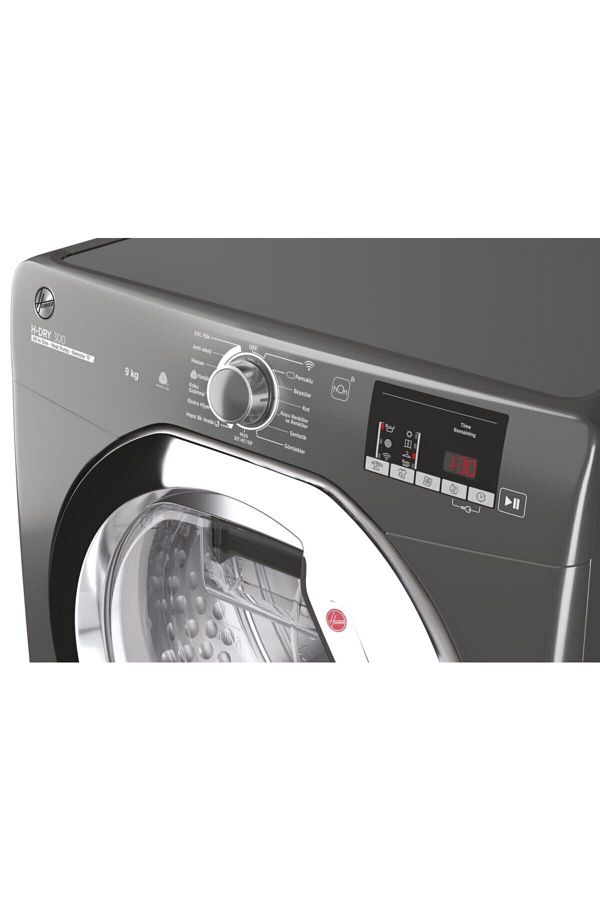 Hoover HLE H9A2DCER-17 9 kg Wi-Fi + Bluetooth Bağlantılı Isı Pompalı Kurutma Makinesi - Görsel 3