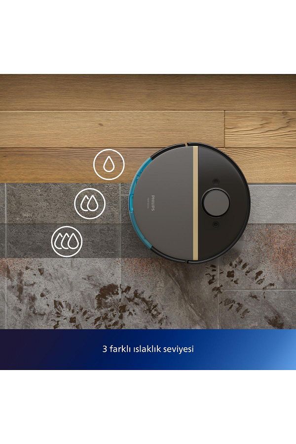 Philips 7000 Serisi Homerun Aqua Islak Kuru Robot Süpürge, Sarj Istasyonlu, Xu7000/01 - Görsel 6