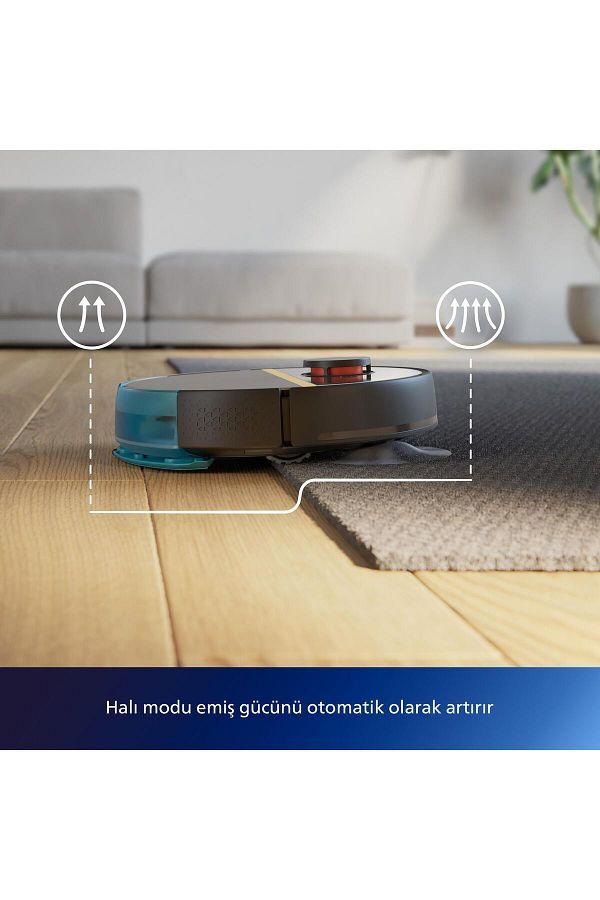 Philips 7000 Serisi Homerun Aqua Islak Kuru Robot Süpürge, Sarj Istasyonlu, Xu7000/01 - Görsel 4