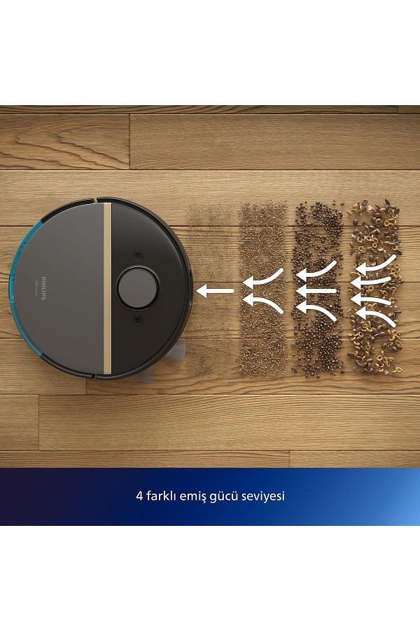 Philips 7000 Serisi Homerun Aqua Islak Kuru Robot Süpürge, Sarj Istasyonlu, Xu7000/01 - Görsel 5
