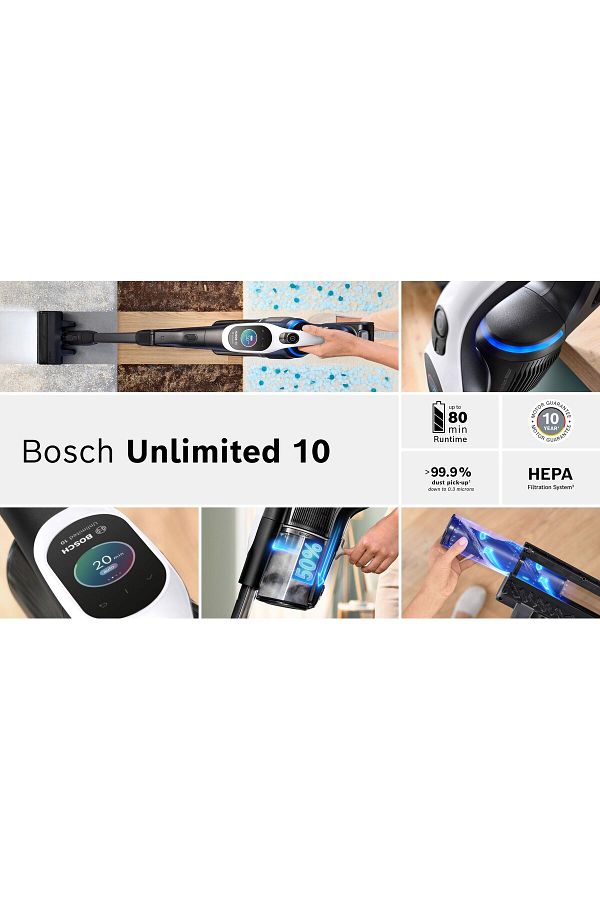Bosch BCS1041WAC Unlimited 10 Şarjlı Dikey Süpürge - Görsel 2