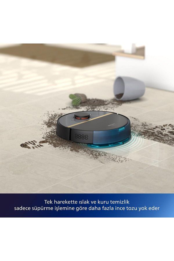 Philips 7000 Serisi Homerun Aqua Islak Kuru Robot Süpürge, Sarj Istasyonlu, Xu7000/01 - Görsel 7