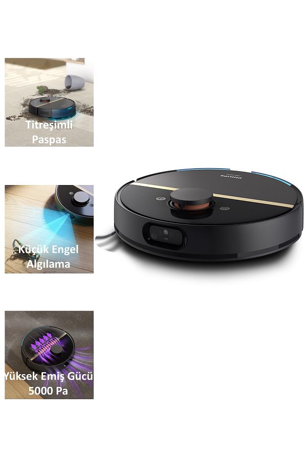Philips 7000 Serisi Homerun Aqua Islak Kuru Robot Süpürge, Sarj Istasyonlu, Xu7000/01