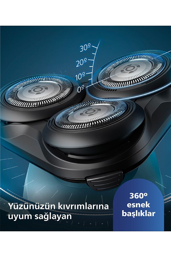Philips 5000 Serisi Sinek Kaydı Tıraş Makinesi S5445/03- Islak/kuru - Görsel 3