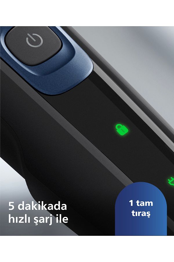 Philips 5000 Serisi Sinek Kaydı Tıraş Makinesi S5445/03- Islak/kuru - Görsel 9