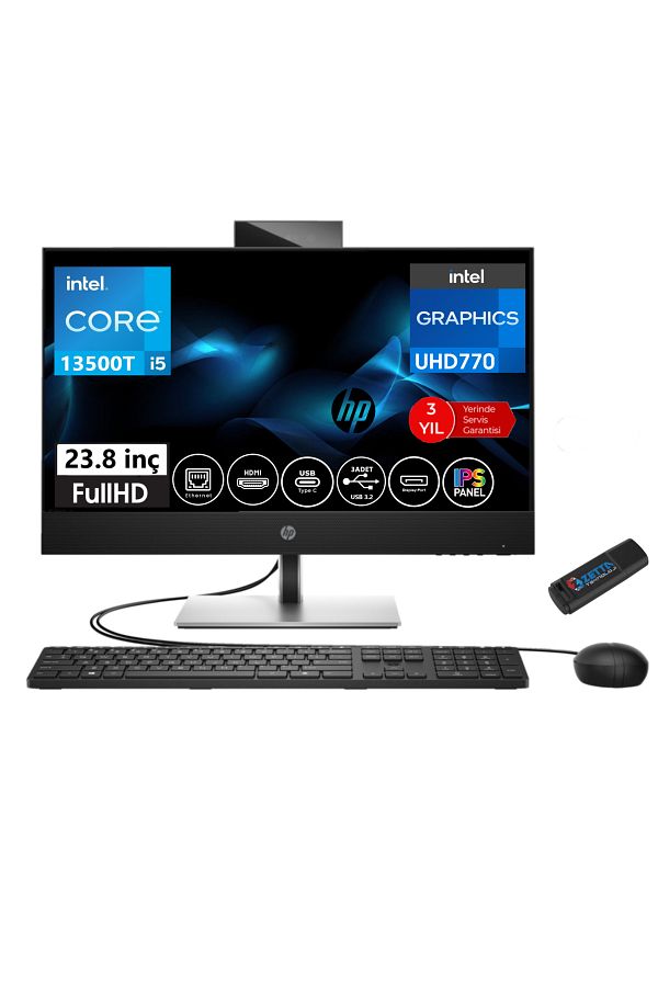 HP All-In-One Proone 440 G9 I5-13500T 32GB 1tb SSD 23.8" Fhd IPS W11PRO AIO885F1EAW23+ZETTAUSBBELLEK