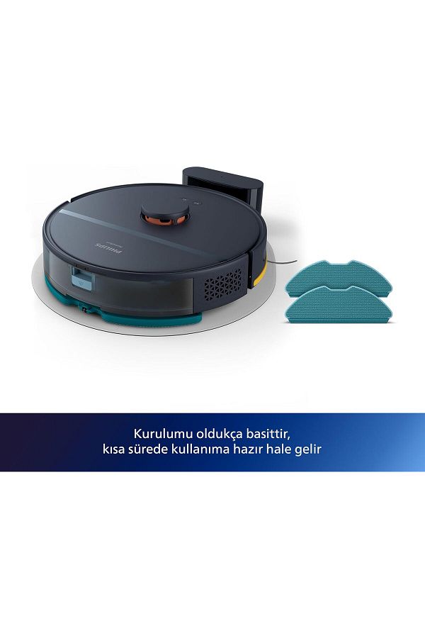 Philips Islak/ Kuru Robot Süpürge, 2700 Pa Emiş Gücü, LiDAR - Görsel 5