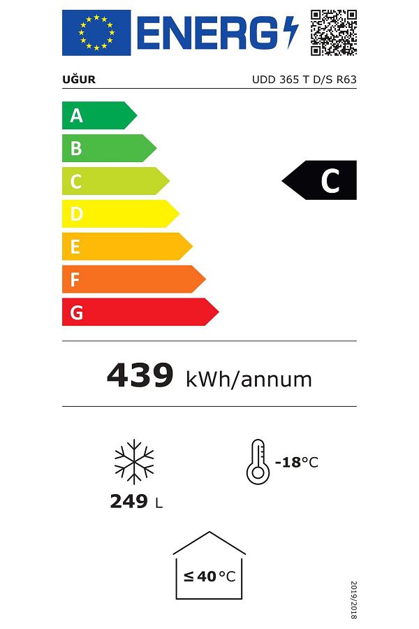 Uğur UDD 365 T D/S R63 C Enerji Sınıfı 249 Lt Sandık Tipi Derin Dondurucu - Görsel 2