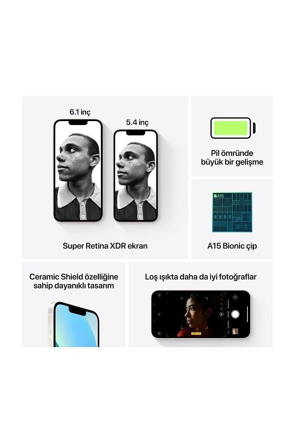 Apple iPhone 13 128 GB Yıldız Işığı Cep Telefonu (Apple Türkiye Garantili) - Görsel 8