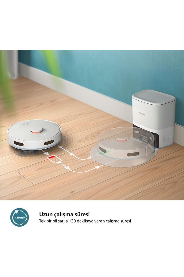 Philips Islak ve Kuru Robot Süpürge, , LiDAR, Otomatik Boşaltma İstasyonu 2000 Series - Görsel 2