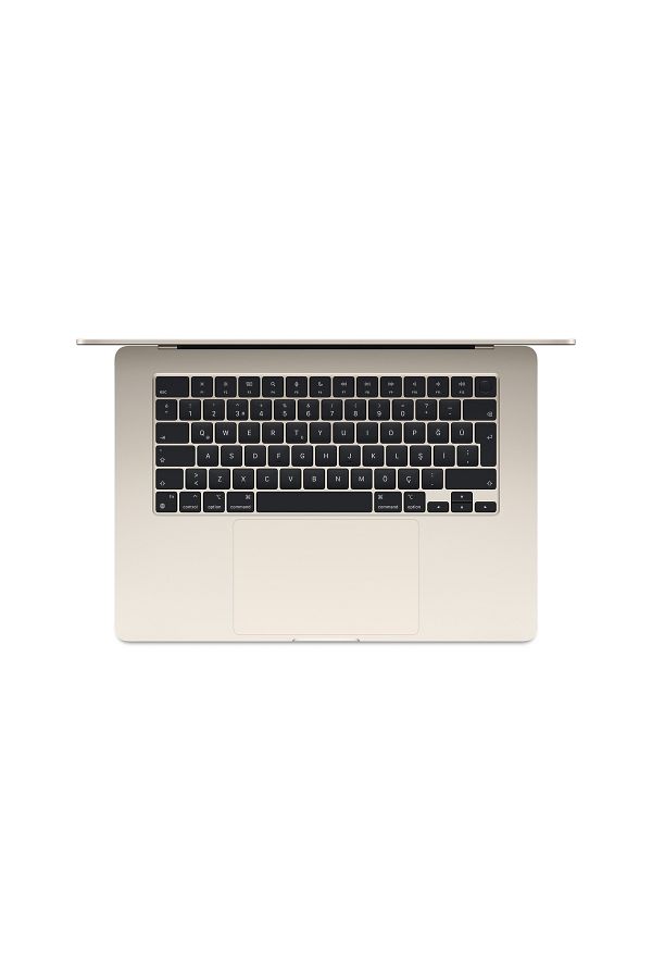 Apple 15-inch MacBook Air: Apple M3 chip with 8-core CPU and 10-core GPU, 24GB, 512GB SSD - Yıldız Işığı - Görsel 2