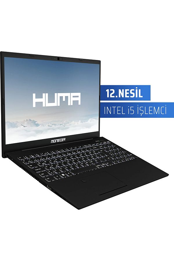 MONSTER Huma H5 V4.1.14 Black Intel Core I5 1235u 32 Gb Ram 1 Tb Ssd Windows 11 Pro 15,6" Fhd 120 Hz