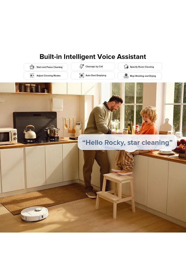 Roborock 10000Pa Emiş Güçlü Ultra Performanslı Premium Robot Süpürge, Sonic Paspas, Mop Kaldırma - Görsel 6