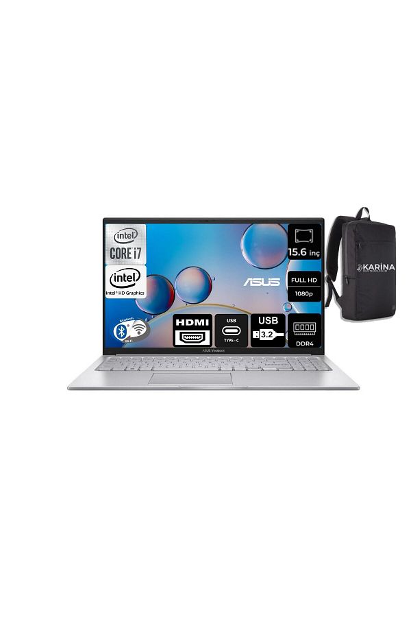 ASUS Vivobook 15 X1504ZA-NJ247-06 i7-1255U 40GB 1TB SSD 15.6" FHD Freedos Taşınabilir Bilgisayar