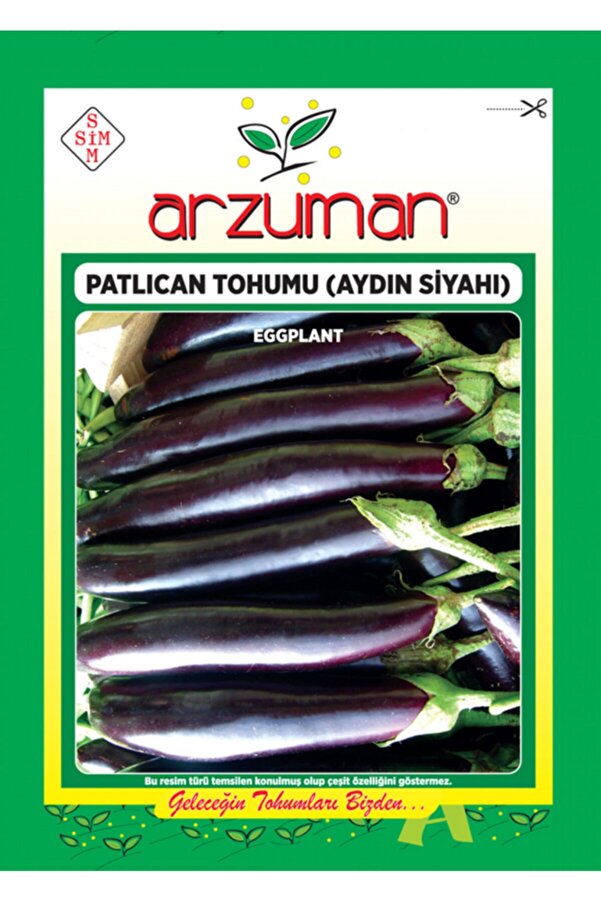 Arzuman Aydın Siyahı Patlıcan Tohumu 10 Gr Aktarix