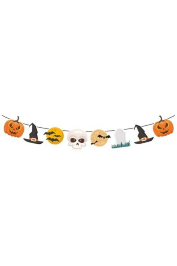 Cadılar Bayramı Happy Halloween Figürlü Kağıt Süs