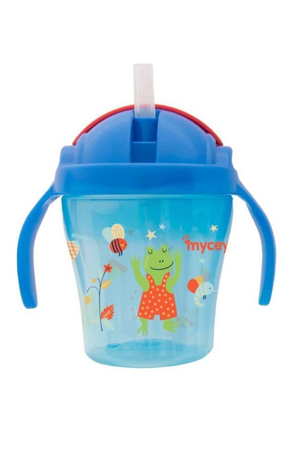 Pipetli Bardak Kulplu Mavi 200 Ml