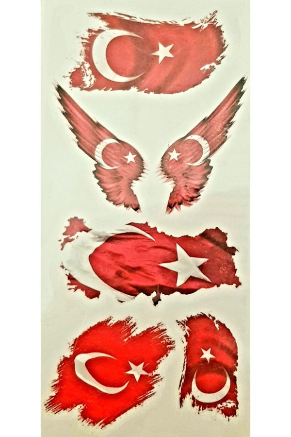 Türk Bayrağı Geçici Dövme