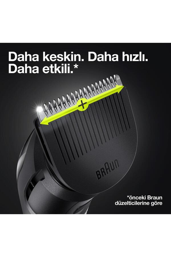 Braun Bt 3340 Ayarlanabilir Taraklı Saç & Sakal Şekillendirici Gillette Hediye - Görsel 2