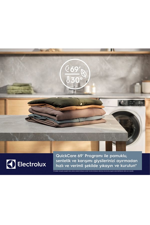 Electrolux Ew7w4492t 700 Serisi Steamcare 9/5kg 1400 Devir Buharlı Kurutmalı Çamaşır Makinesi - Görsel 4