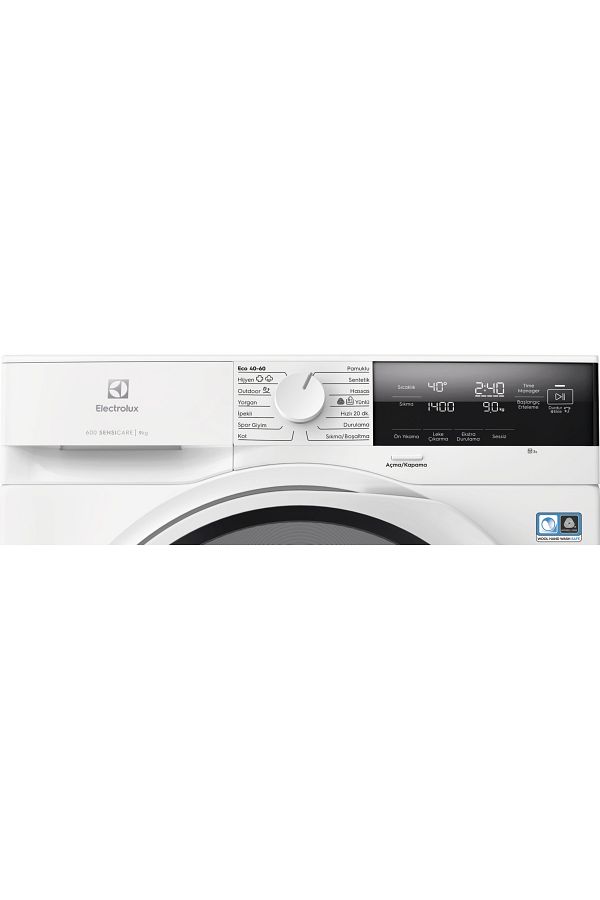 Electrolux EW6F3494T 600 Serisi SensiCare 9 kg 1400 devir A sınıfı Çamaşır Makinesi - Görsel 2