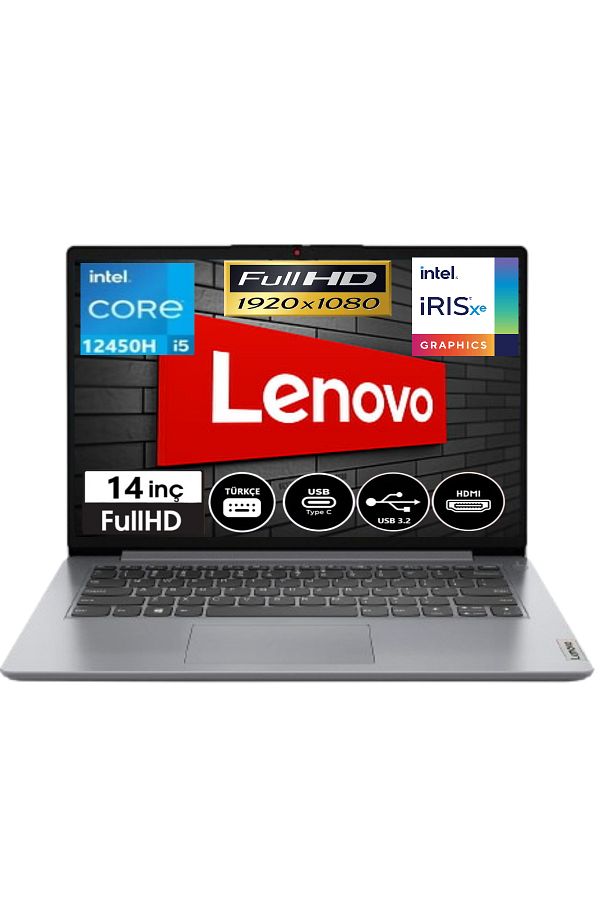 LENOVO Ideapad 3 Slim Case Intel Core İ5-12450H 8gb Ram 256gb Ssd Fdos 14 Inç Full HD 83EQ0066TR