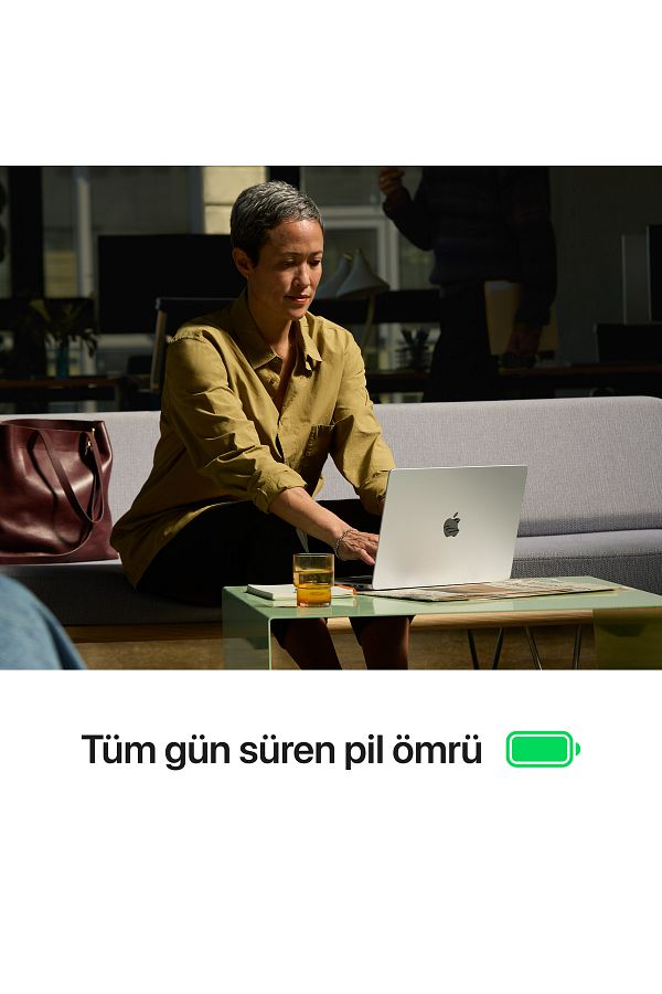 Apple 14" MacBook Pro: Apple M4 Pro chip with 12‑core CPU and 16‑core GPU, 24GB, 512GB SSD - Gümüş - Görsel 4