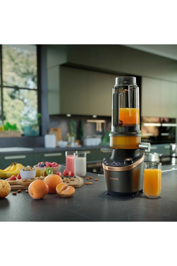 Philips Dual Chef Meyve Sıkacağı  Blender Siyah metal - Görsel 6