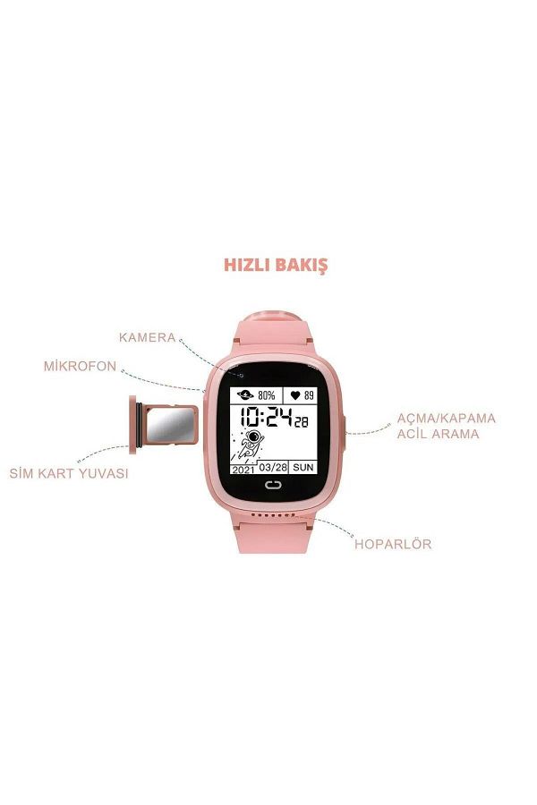 Slazenger SL.09.2158.5.03 Akıllı Çocuk Saati 4g Sim Kart Destekli Görüntülü Görüşme Özelliği - Görsel 7