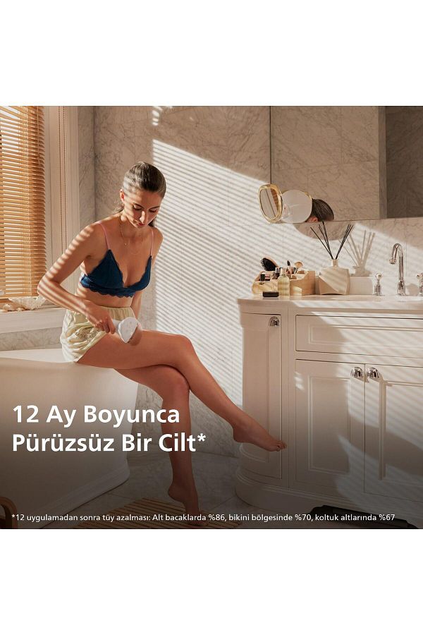 Philips Lumea En Hızlı Yüz&Vücut 2 Başlıklı Lazer Epilasyon IPL Tüy Alma Cihazı, 450,000 ATM - Görsel 7