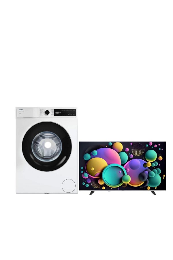 VESTEL 2'li Beyaz Eşya Seti (CMI 96321 ÇAMAŞIR LCD 50UA9631)
